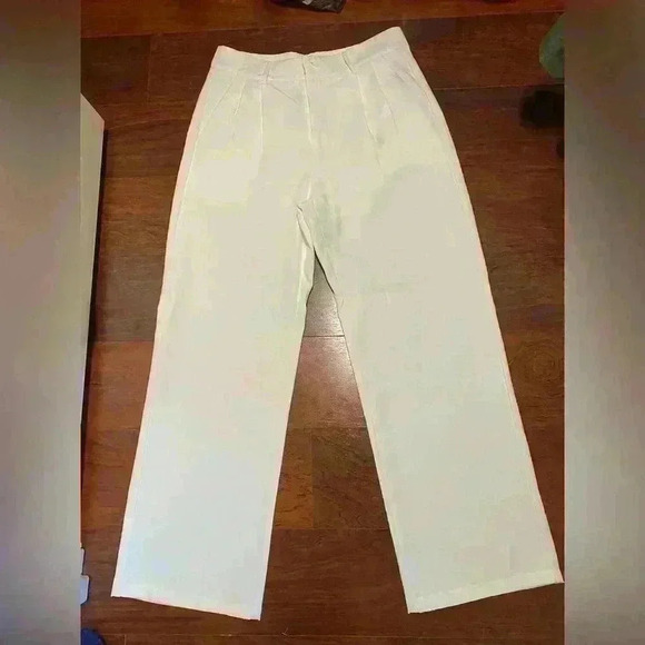 SHEIN PETITE High Waist Plicated
Detail Wide Leg Suit Tailor Pants large - Picture 5 of 8